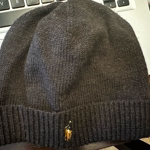 Chocolate brown POLO beanie!